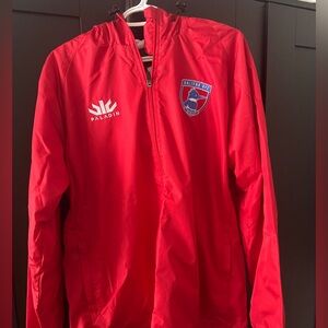 Women’s Red HRFC Lightweight Rain Jacket Size W16
